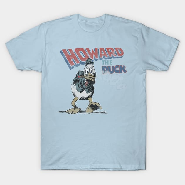 Howard the Duck, faded and distressed T-Shirt by hauntedjack